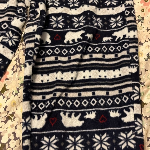 Women’s blue and white ED pajama pants - Picture 2 of 3